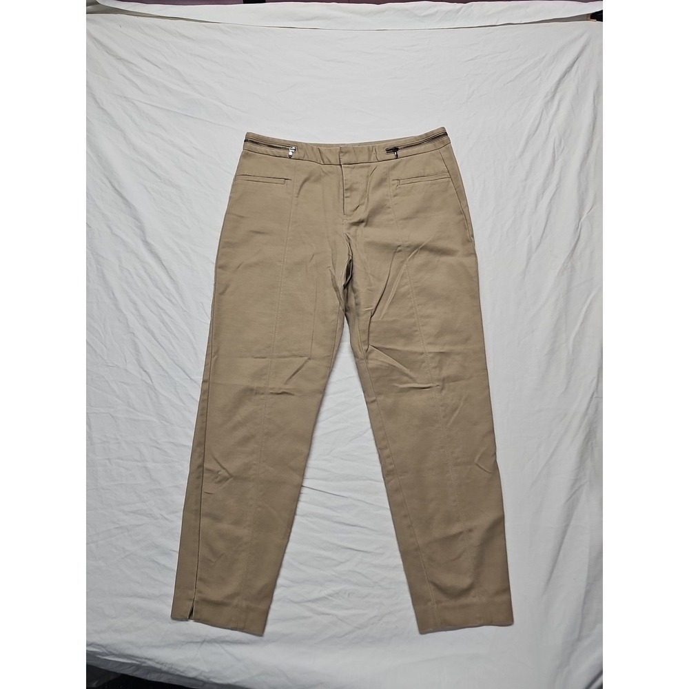 DKNY Women's Beige Tapered Twill Ankle Dress Pants Size 10 32x27
